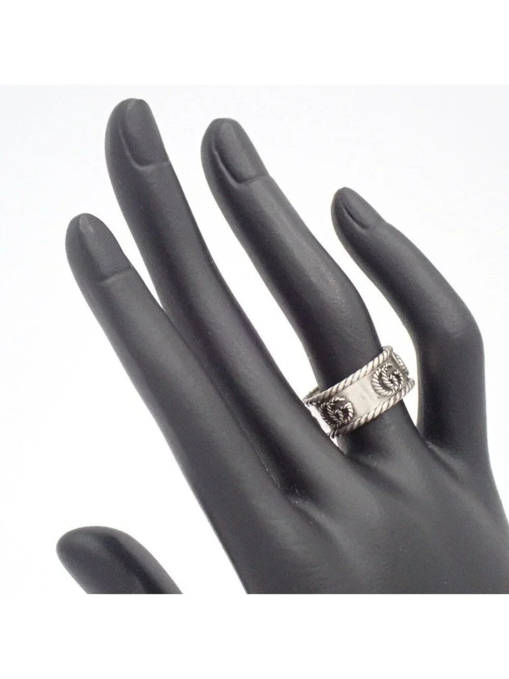 Gucci Double G Ring 925 Sterling Silver